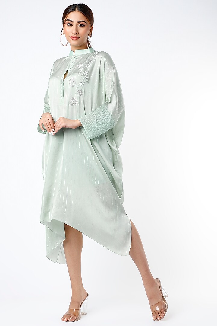 Ice Blue Oversized Tunic by Shruti Ranka