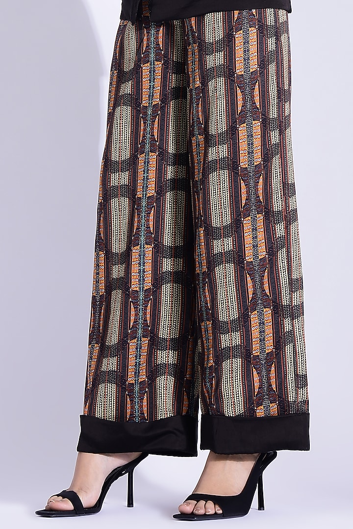 Black Cotton Silk Jacket Set by Studio Surbhi at Pernia's Pop Up Shop