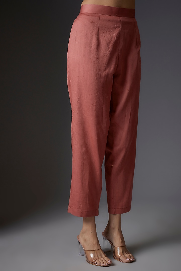Orange Organza Embroidered Co-Ord Set by Studio A at Pernia's Pop Up Shop
