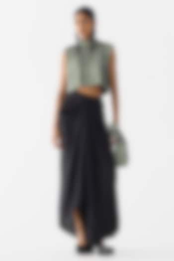 Black Organza Skirt Set by Studio Rigu at Pernia's Pop Up Shop