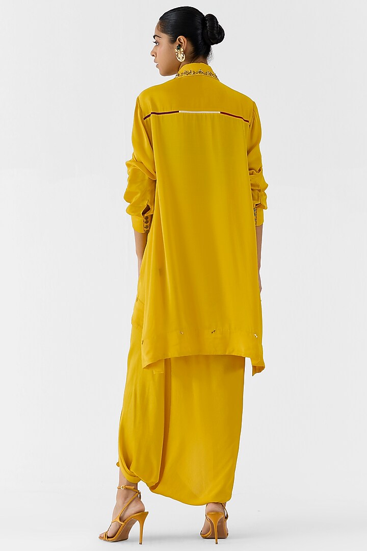 Yellow Viscose Rapier Co-Ord Set by Studio Rigu at Pernia's Pop Up Shop