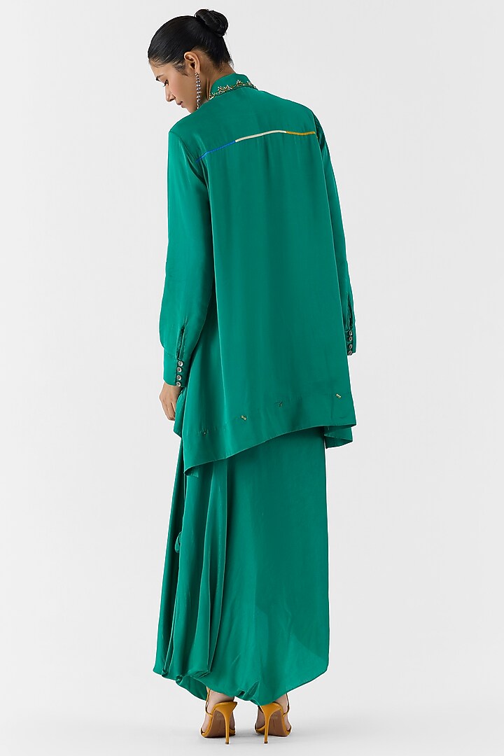 Green Viscose Rapier Co-Ord Set by Studio Rigu at Pernia's Pop Up Shop