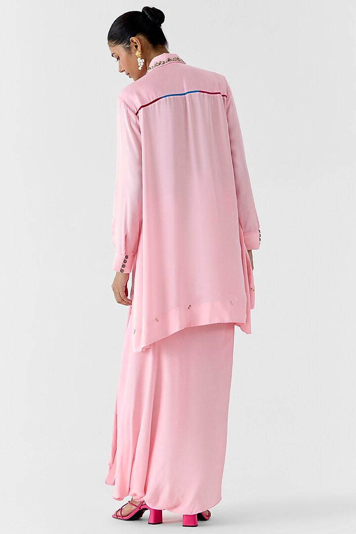 Pink Viscose Rapier Co-Ord Set by Studio Rigu at Pernia's Pop Up Shop