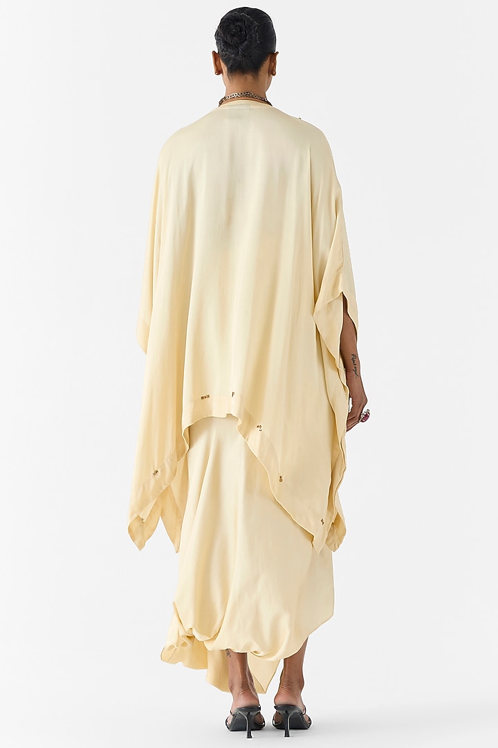 Ivory Viscose Rapier Co-Ord Set by Studio Rigu at Pernia's Pop Up Shop