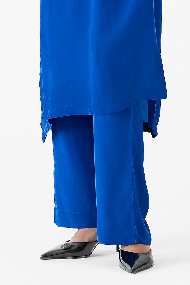 Multi-Colored Crepe Hand Embroidered Hand-Dyed Kurta Set by Studio Rigu at Pernia's Pop Up Shop