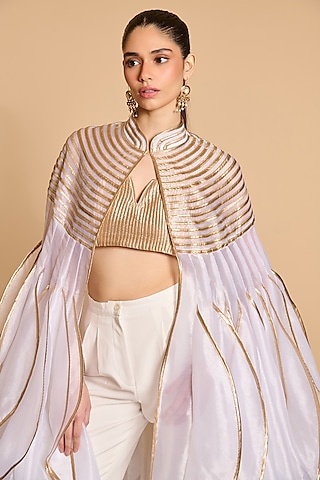 Gold Lame Bustier by Siddartha Tytler