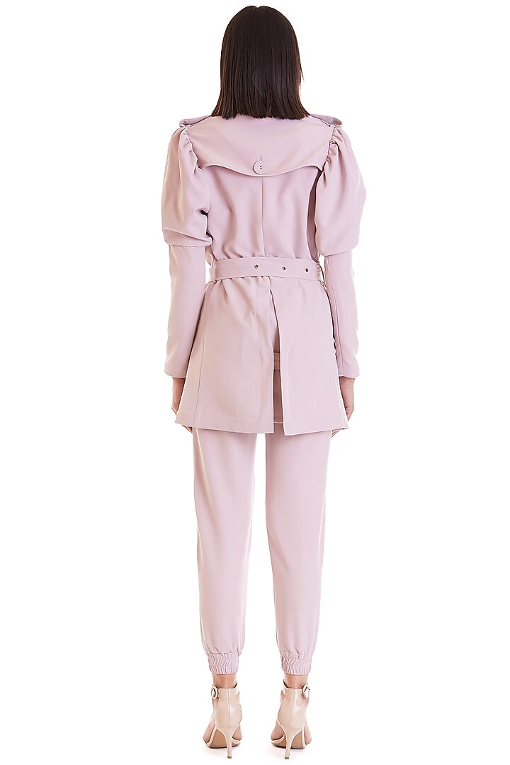 Blush Pink Jacket Set by Siddartha Tytler at Pernia's Pop Up Shop