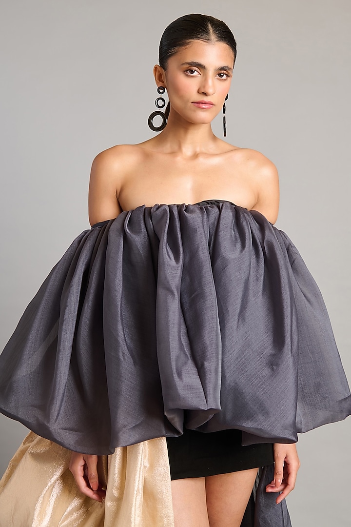 Multi-Colored Microfiber & Lamme Mini Party Wear Dress by Siddartha Tytler at Pernia's Pop Up Shop