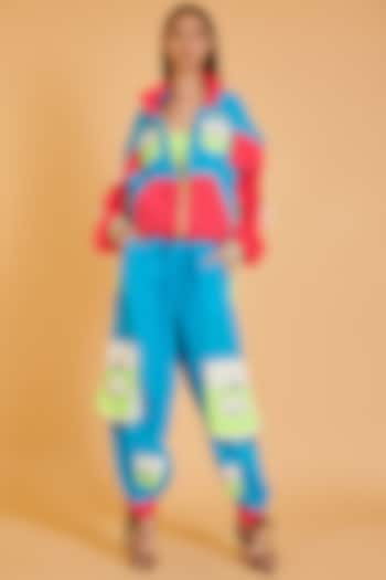 Multi-Colored Parachute Color Blocked Co-Ord Set by Siddartha Tytler at Pernia's Pop Up Shop