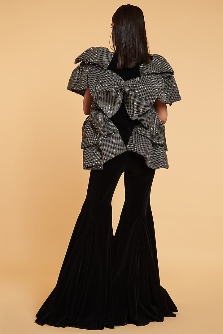 Black Velvet Jacket by Siddartha Tytler at Pernia's Pop Up Shop