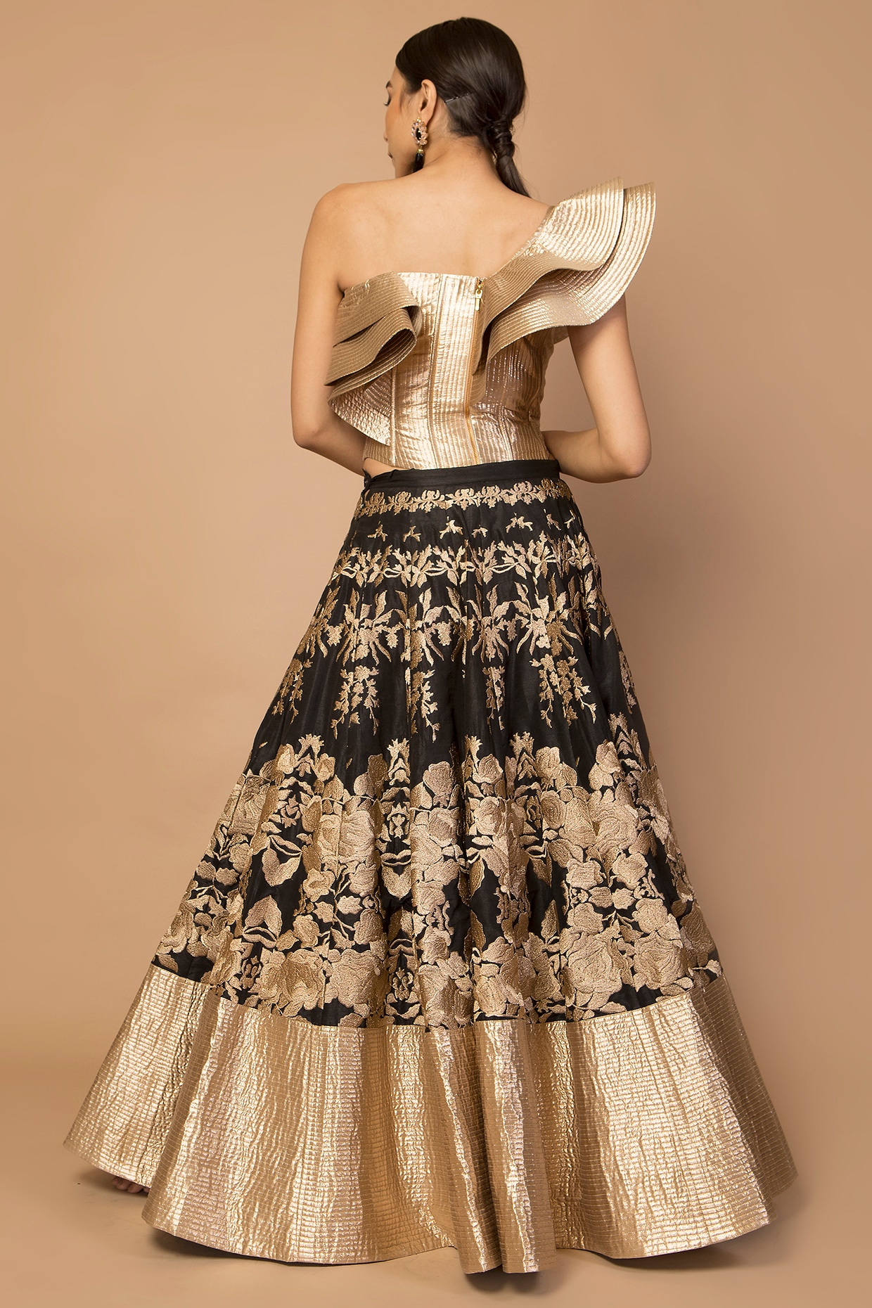 South Indian Wedding Lehenga Choli With Designer Blouse in Kanjivaram Silk  in USA, UK, Malaysia, South Africa, Dubai, Singapore