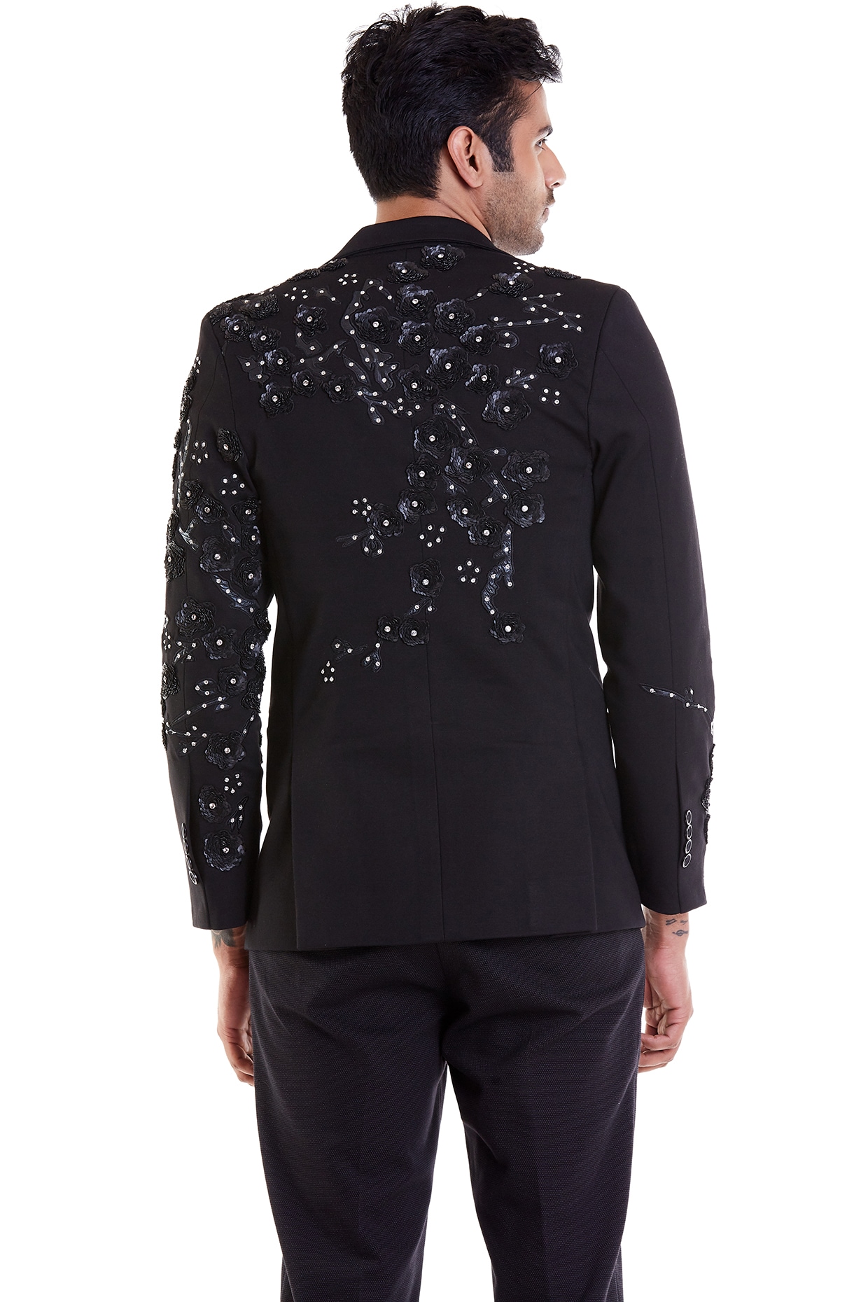 embroidered suit jacket