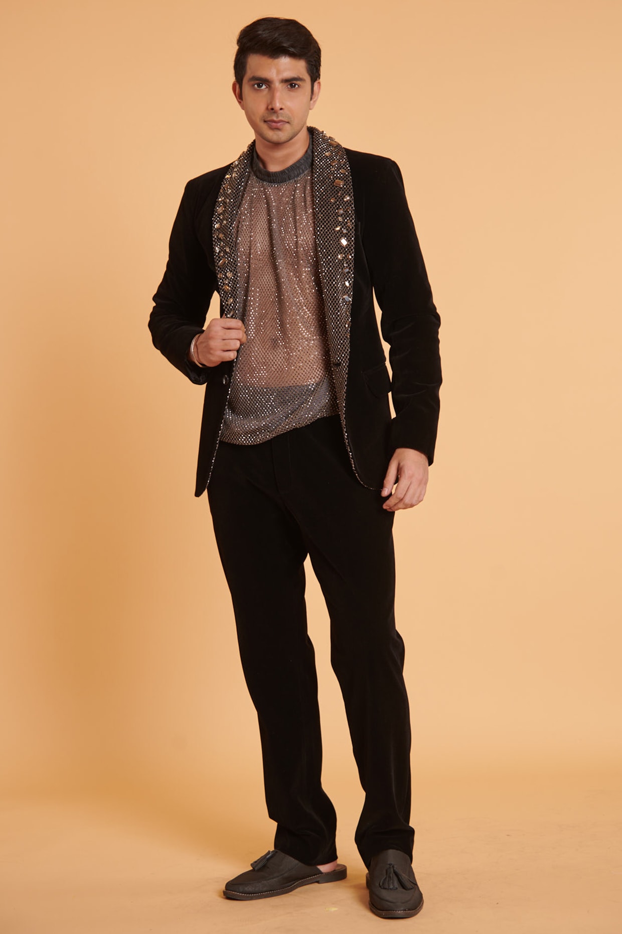 Mesh sale blazer mens