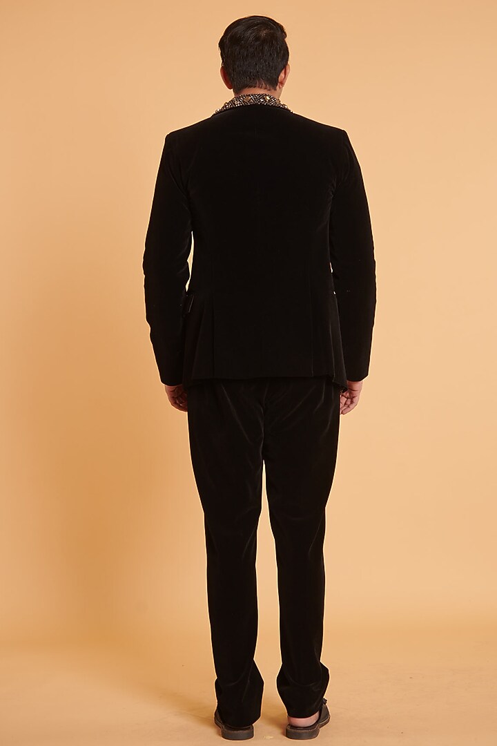 Grey Crystal Mesh Jumper by Siddartha Tytler Men at Pernia's Pop Up Shop