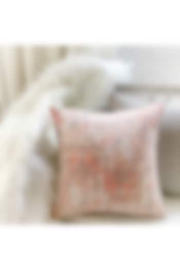 Ivory & Orange Cotton Printed Cushion Cover by Studio Covers at Pernia's Pop Up Shop