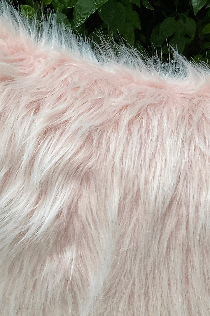 Faux Fur Vegan Blush Cushion Cover by Studio Covers at Pernia's Pop Up Shop