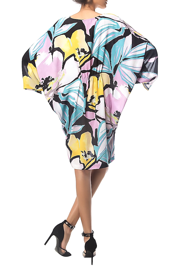 Multi-colour floral print sequins kaftan available only at Pernia's Pop Up Shop.