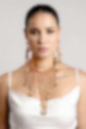 Gold Plated Fluid Chain Drop Necklace by SUCRA at Pernia's Pop Up Shop