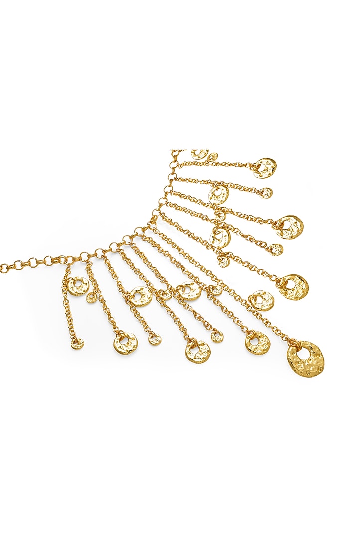 Gold Plated Fluid Chain Drop Necklace by SUCRA at Pernia's Pop Up Shop