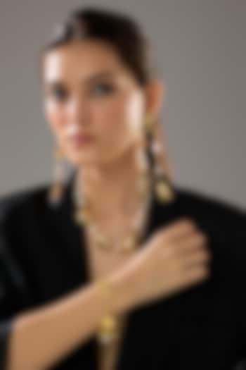 Gold Plated Pearl Adjustable Bracelet by SUCRA at Pernia's Pop Up Shop