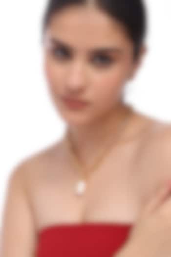 Gold Plated Freshwater Pearl Chain Necklace by SUCRA at Pernia's Pop Up Shop