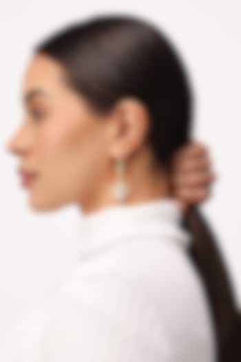 Gold Plated Brush-Shaped Drop Earrings by SUCRA at Pernia's Pop Up Shop