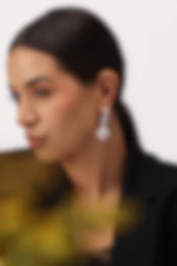 Micron Silver Finish Bell-Shaped Drop Earrings by SUCRA at Pernia's Pop Up Shop