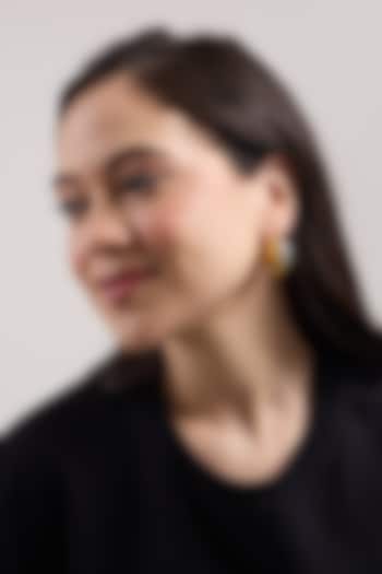 Gold Plated Brass Hoop Earrings by SUCRA at Pernia's Pop Up Shop