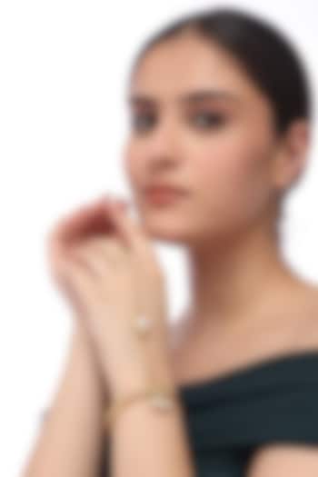 Gold Plated Freshwater Pearl Adjustable Hand Harness by SUCRA at Pernia's Pop Up Shop