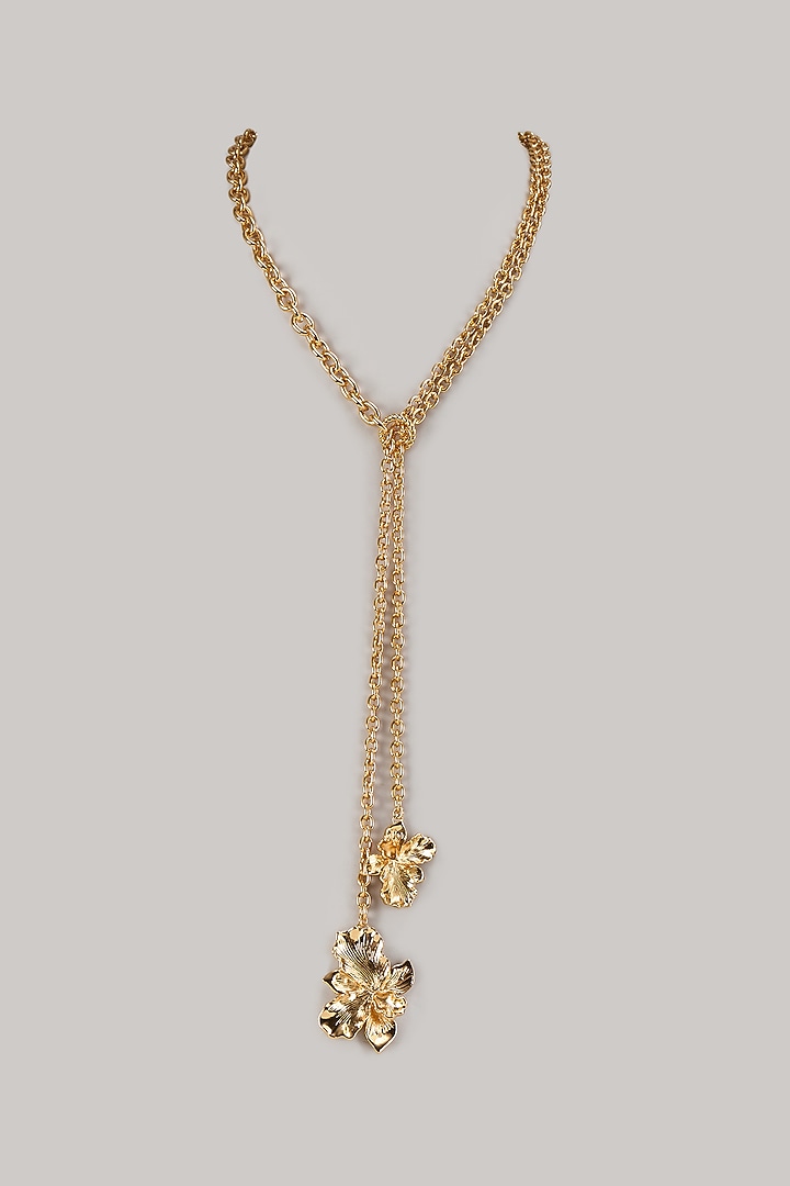 Gold Plated Long Chain Necklace by SUCRA at Pernia's Pop Up Shop