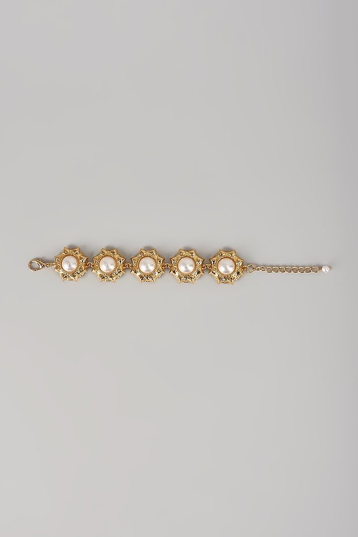 Gold Plated Pearl Bracelet by SUCRA at Pernia's Pop Up Shop