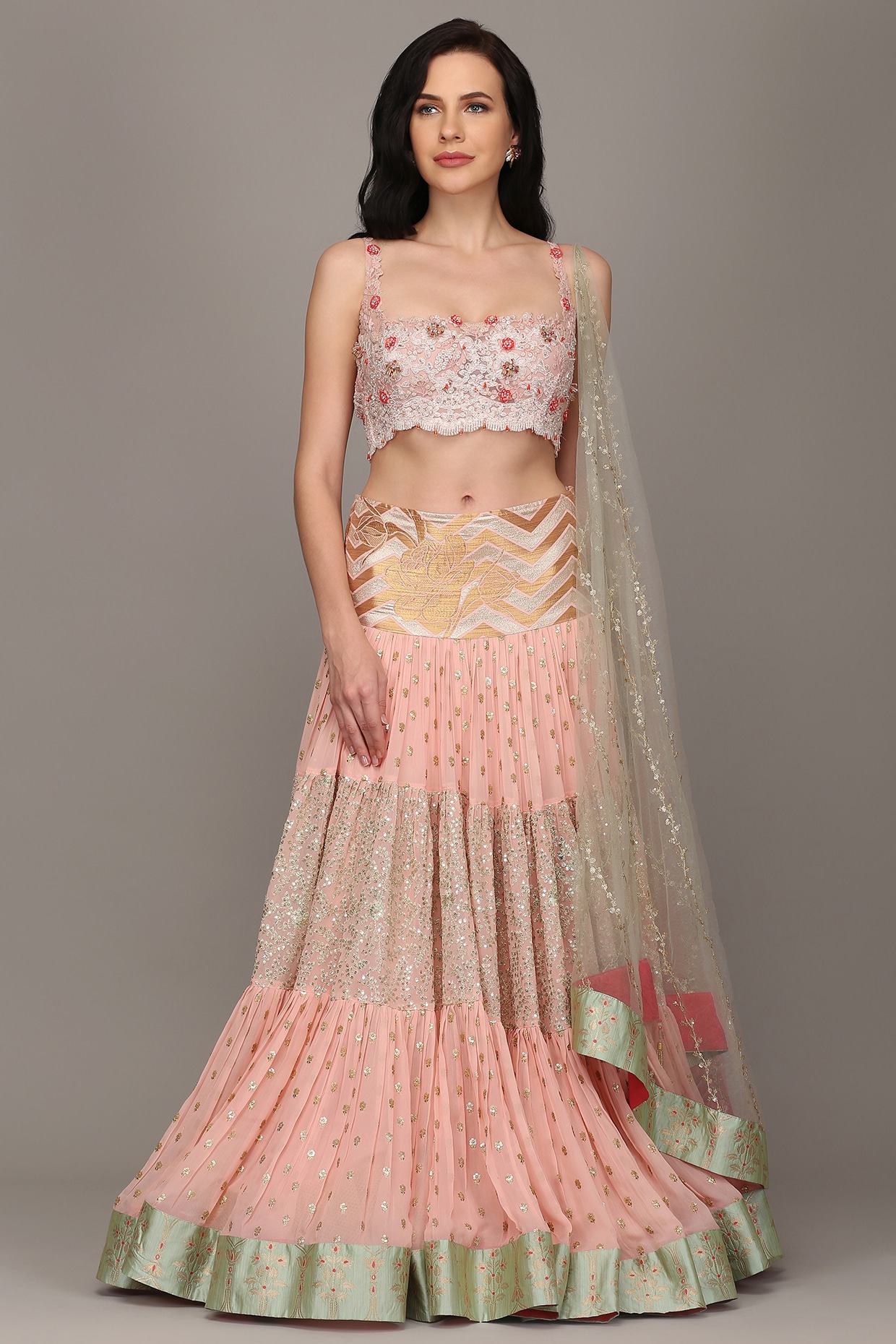 30+ Lehenga Colour Combinations for Brides that are Going to Rule The  Wedding Season | WeddingBazaar