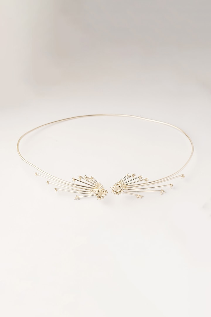 White Finish Pearl Firecracker Belt by Suhani Pittie at Pernia's Pop Up Shop