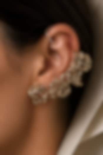 Gold Plated Metal Work Handcrafted Ear Cuffs by Suhani Pittie at Pernia's Pop Up Shop