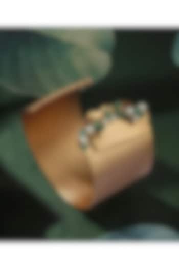 Gold Plated Openable Cuff Bangle by Suhani Pittie at Pernia's Pop Up Shop