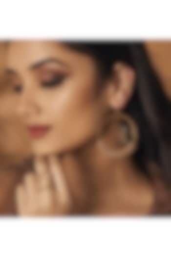 Gold Plated Crystal Dangler Earrings by Suhani Pittie at Pernia's Pop Up Shop
