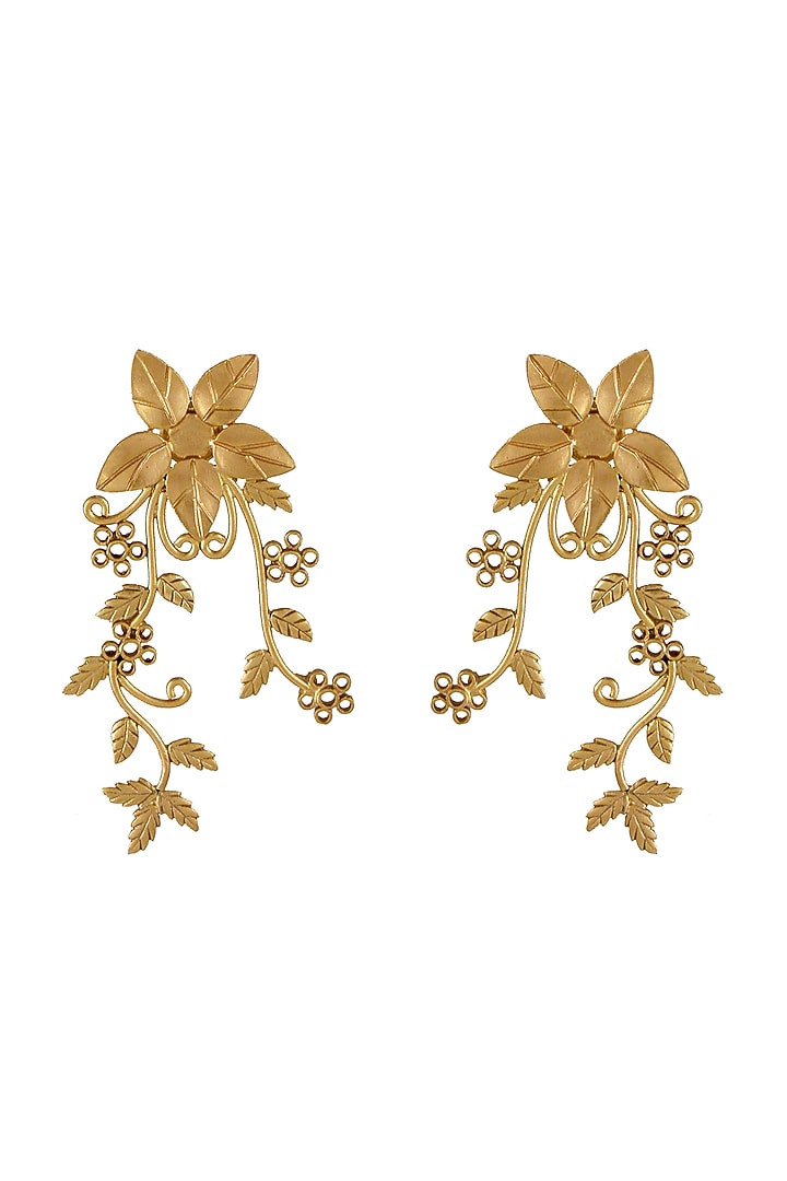 Gold Finish Earcuffs by Suhani Pittie at Pernia's Pop Up Shop