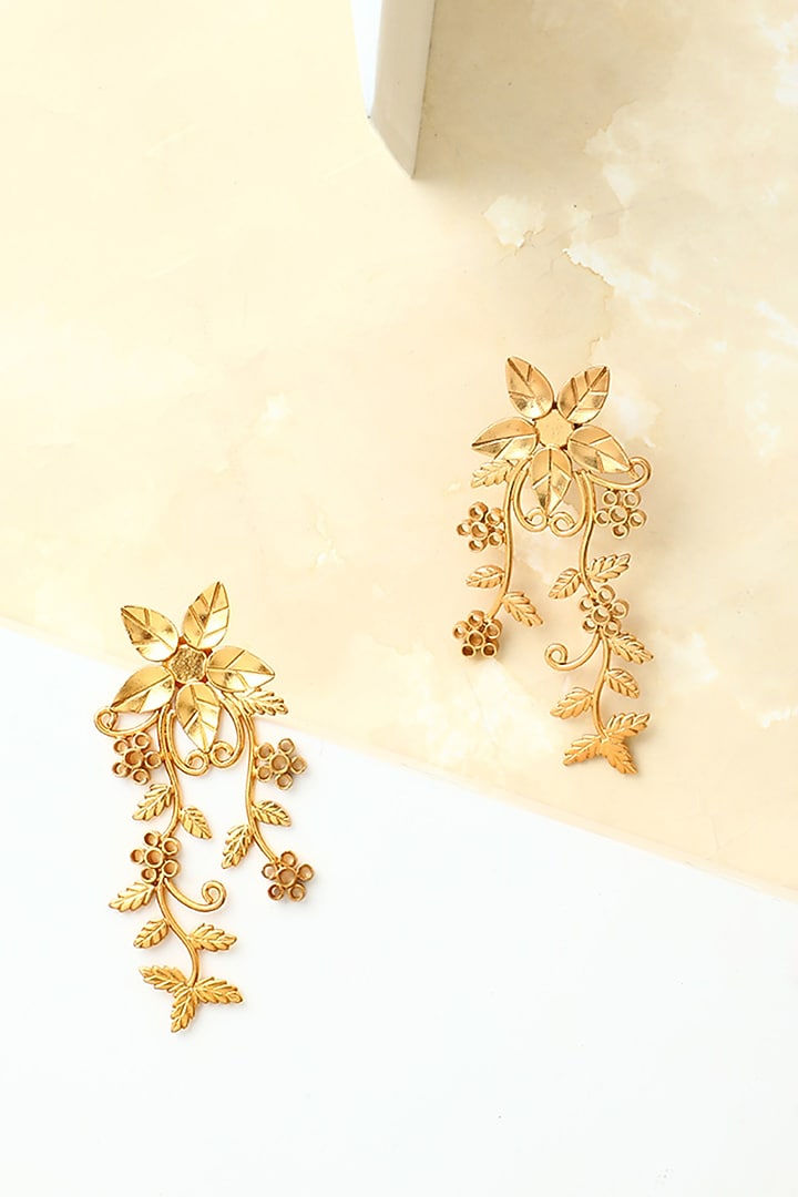 Gold Finish Earcuffs by Suhani Pittie at Pernia's Pop Up Shop