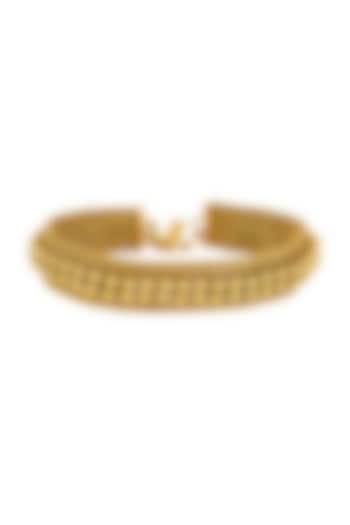 Gold Finish Ball & Chain Choker Necklace by Suhani Pittie at Pernia's Pop Up Shop
