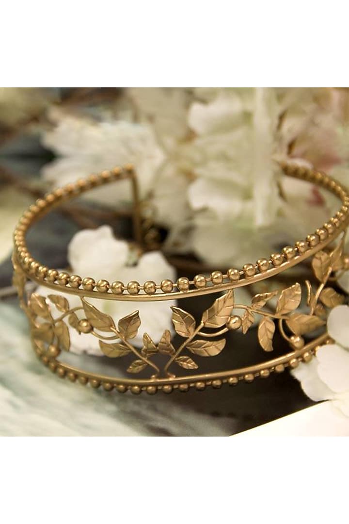 Gold Plated Ball Chain Embellished Choker Necklace by Suhani Pittie at Pernia's Pop Up Shop
