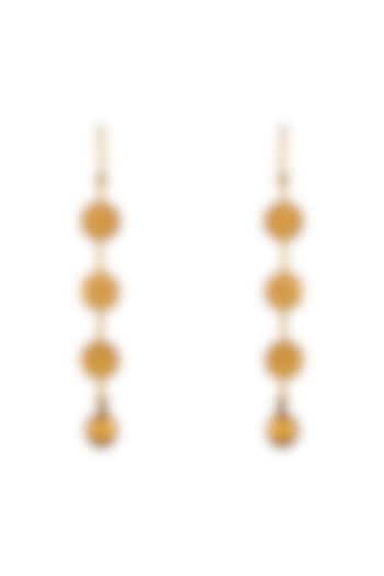 Gold Plated Coin Temple Dangler Earrings by Suhani Pittie at Pernia's Pop Up Shop