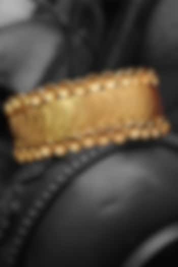 Gold Plated Coin Layered Temple Handcuff by Suhani Pittie at Pernia's Pop Up Shop