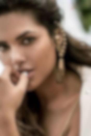 Gold Plated Chakra & Kite Jhumka Earrings by Suhani Pittie at Pernia's Pop Up Shop