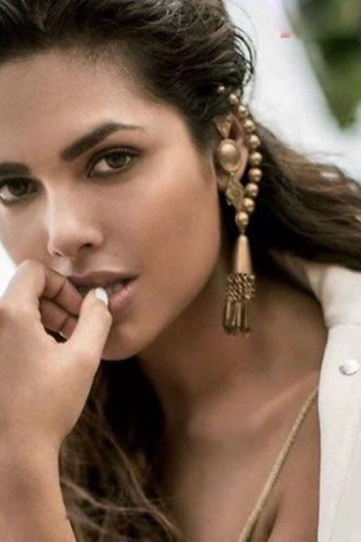 Gold Plated Chakra & Kite Jhumka Earrings by Suhani Pittie at Pernia's Pop Up Shop