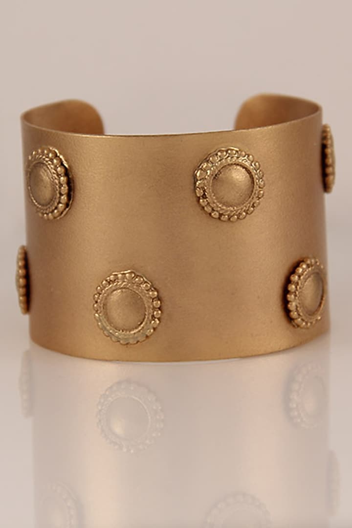 Gold Plated Medea Chakra Hand Cuff by Suhani Pittie at Pernia's Pop Up Shop