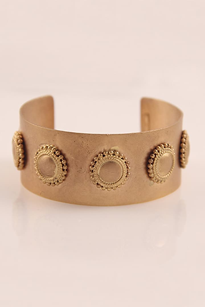 Gold Plated Surya Chakra Hand Cuff by Suhani Pittie at Pernia's Pop Up Shop