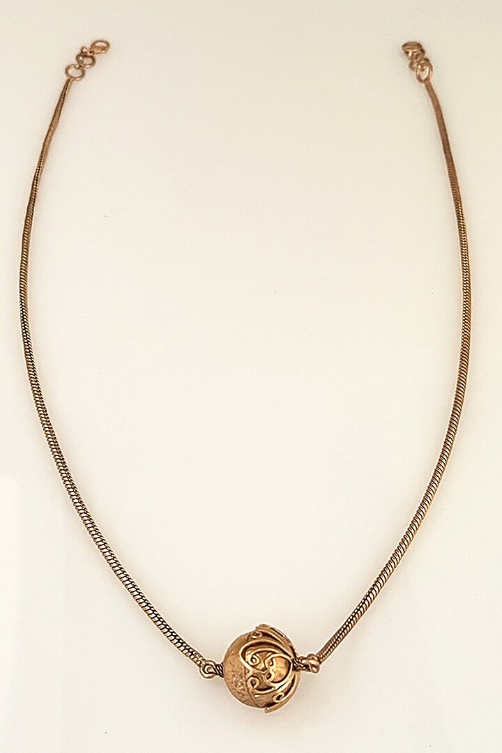 Gold Plated Adjustable Temple Necklace by Suhani Pittie at Pernia's Pop Up Shop