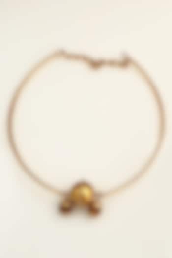 Gold Plated Statement Sarvani Choker Necklace by Suhani Pittie at Pernia's Pop Up Shop