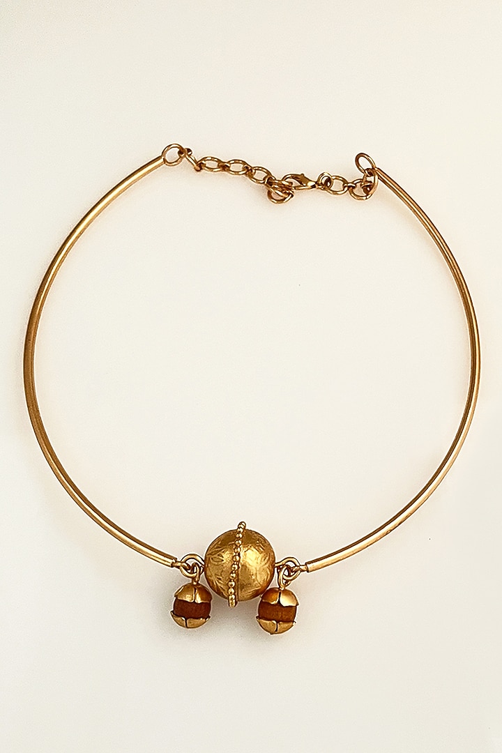 Gold Plated Statement Sarvani Choker Necklace by Suhani Pittie at Pernia's Pop Up Shop