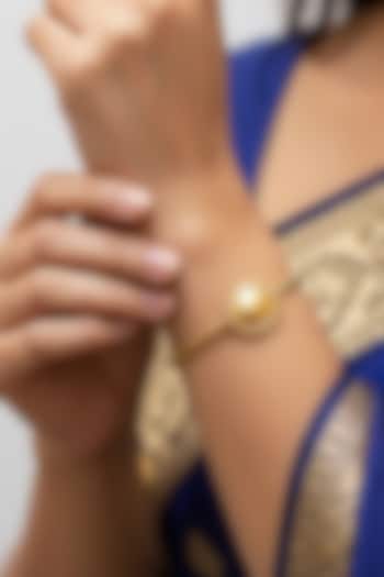 Gold Plated Surya Cuff Bangle by Suhani Pittie at Pernia's Pop Up Shop